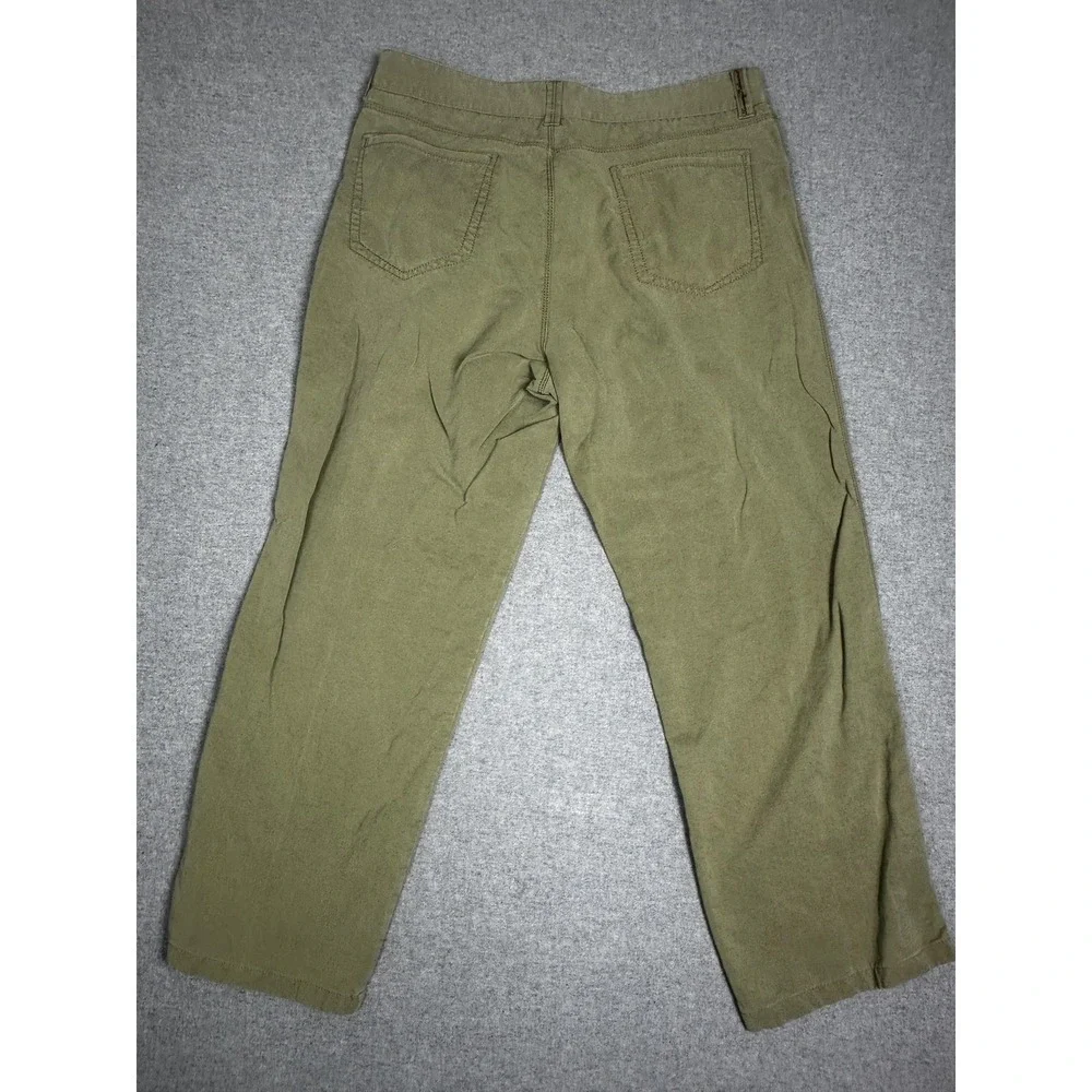 Tommy Bahama Pants Mens 35 Green‎ Relaxed Straight Casual Tencel Cotton Blend